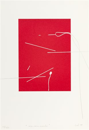 MARIA LAI (1919-2013)Ric-amando, 1988Litografiacm 29,8x20,4Firma, datazione,...