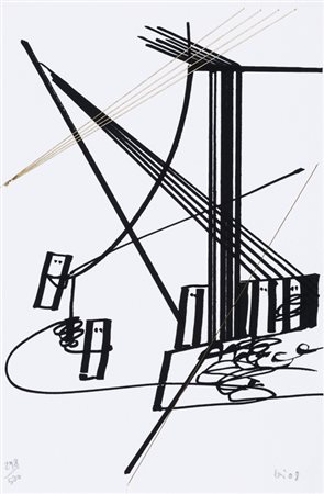 MARIA LAI (1919-2013)Il dio distratto, 2008Serigrafia stampata a mano e...