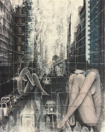 RAFFAELLA BELLANI Anime sospese, 2011 acrilico su tela cm 80x100