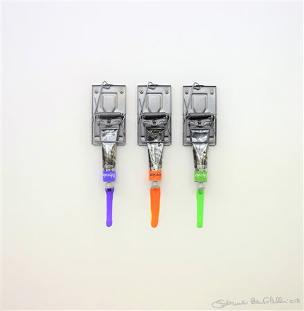 SABRINA BERTOLELLI "ESCAPE", 2018 Tecnica mista su tavola cm 50x50