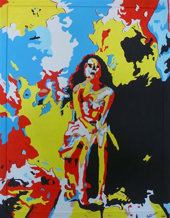 DIEGO BURIGOTTO - Pèe SOLITUDINE, 2012 acrilico su tavola cm 82x105