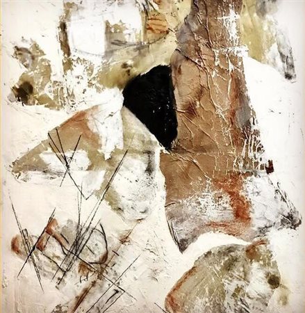 GIANCARLO CICCOZZI Trasposizioni C-79 Tecnica mista su tela di cotone con...