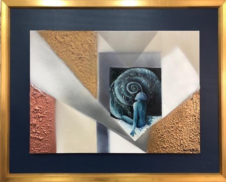 MARIA RAFFAELE Introspezione, 2018 Tecnica mista cm 50X70