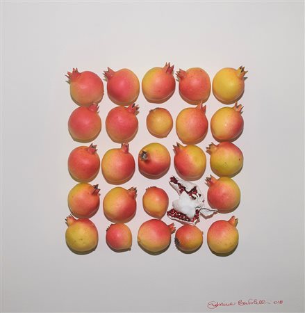 SABRINA BERTOLELLI "SIN", 2018 Tecnica mista su tavola cm 50x50