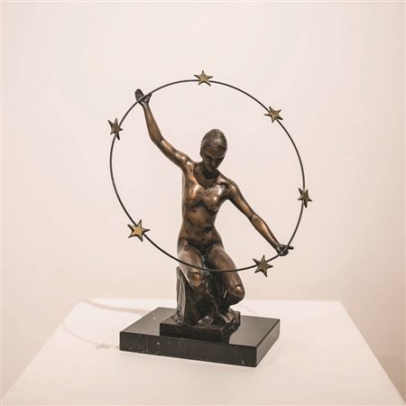 UGO ATTARDI Europa, 2000 bronzo a tuttotondo a cera persa cm 41x32x25...