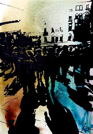 MAURIZIO ROASIO Ira, 2010 Tecnica mista su plexiglass e ferro cm 80x80