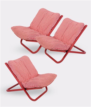 Marcello Cuneo (1933 – 2015), “Cross”, Produzione Arflex, 1974. Gruppo di tre...