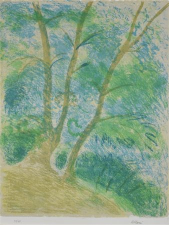 Umberto Lilloni PRIMAVERA litografia su carta, cm 63x48 esemplare 72 di 99...