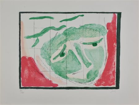 Virgilio Guidi CIELO INQUIETO litografia su carta, cm 48x63 esemplare 97 di...