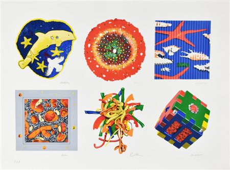 Cracking Art Group SENZA TITOLO serigrafia materica su carta, cm 55,5x75,5...