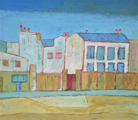 Luigi Rosati Parigi olio su cartone, cm 66x76 sul fronte: firma sul retro:...