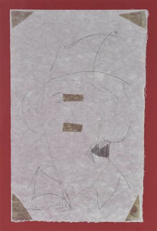 Amedeo Modigliani Testa di donna con cappello, 1915 litografia su carta di...