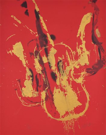 Arman Violino 6 serigrafia su carta, cm 65x50 esemplare 38 su 125 sul fronte:...