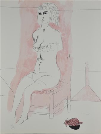 Bruno Cassinari SILVANA litografia su carta, cm 62x47 esemplare 24 di 99 sul...