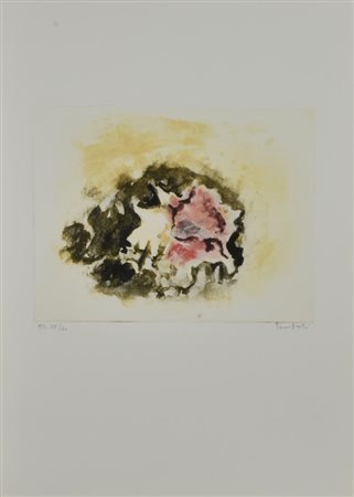 Orfeo Tamburi CONCHIGLIA acquaforte su carta, cm 49x36 (lastra cm 22x25)...