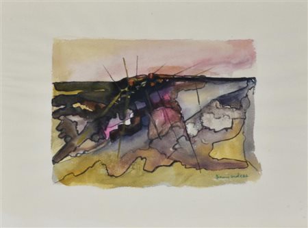 Gianni Arde SENZA TITOLO acquarelli su carta, cm 22x30 sul fronte: firma e...