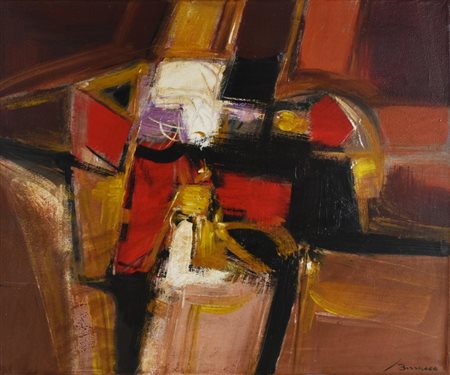 Martino Bissacco SCIOGLIERE LE PAURE olio su tela, cm 50x60 sul fronte: firma...