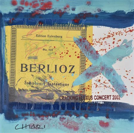 Giuseppe Chiari Cracking Fluxus Concert 2002 tecnica mista e collage su...