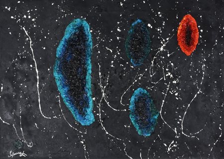 Leonardo Amaro SQUARCI 25 olio su tela, cm 50x70 sul fronte: firma sul retro:...