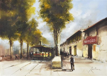 Luigi Rocca LINEA 98 olio su tela, cm 49,5x70 sul fronte: firma