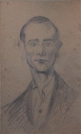 Lorenzo Viani, Ritratto di Giovanni Serajanni, 1907 - 1908 Carboncino su...