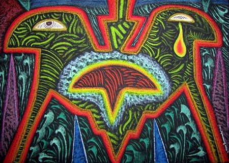 Luca Tornambè, Gemelli siamesi piangenti per la scomparsa del mondo, 2010...