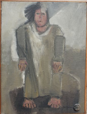 Giancarlo Vaccarezza, Figura, Olio su tela, 40cm x 30cm. Pubblicato su...