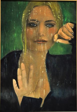 Nina Esposito, Malinconia, 2012 Olio, 40cm x 30cm. Certificato di autenticità...