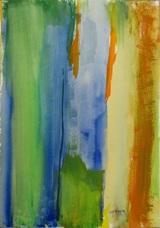 Antonio Corpora, 14 Luglio, 2001 Acquerello su carta, 51cm x 36cm. Archivio...