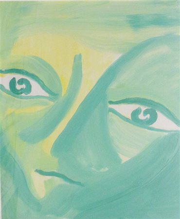 Virgilio Guidi, Senza titolo, 1971 Olio su tela, 60cm x 50cm. Dedica sul...