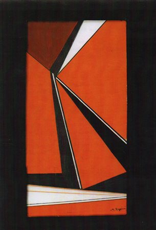 Mauro Reggiani, Senza titolo, 1970 Tempera su cartoncino intelato, 30cm x...