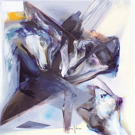 Morena Antonucci, Maja, 2014 Acrilico su tela, 60cm x 60cm. Foto autenticata...