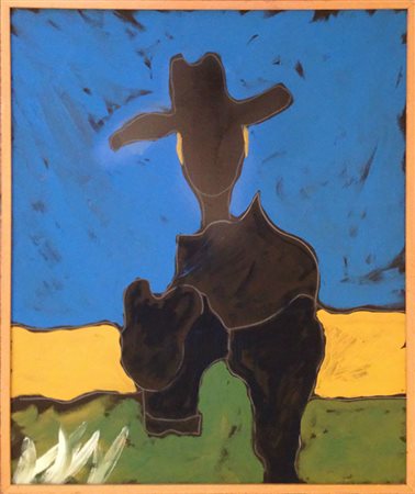 Tano Festa, Don Chisciotte, 1987 Acrilico su tela, 60cm x 50cm. Archivio...