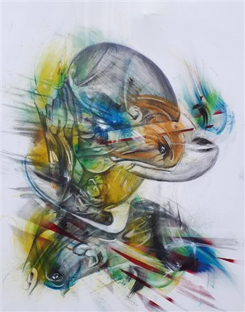 Gino Loperfido, Questa non è una pipa, 2016 Mista su tela, 100cm x 80cm....
