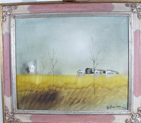 BETTARINI LIDO (Firenze 1927) "Paesaggio" 1966 olio su tela. cm. H: 50.00 L:...