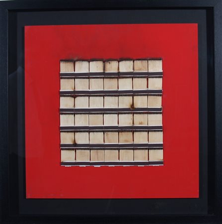 AUBERTIN BERNARD (Fontenay aux Roses 1934) "Senza titolo" 2010 Fiammiferi...