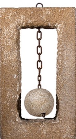 PARADISO ANTONIO (Santeramo 1936) "Trono" Scultura in travertino volume...