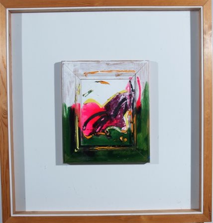 SCHIFANO MARIO (Homs 1934 - Roma 1998) "Senza titolo" olio su tela. cm. H:...