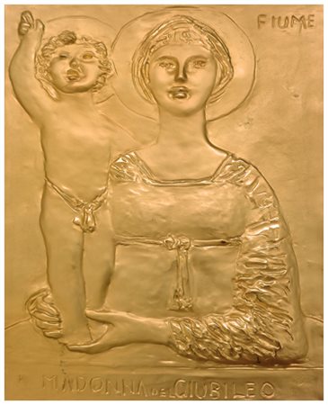 SALVATORE FIUME Comiso 1915 – Canzo 1997 Madonna del Giubileo 2000 Scultura a...