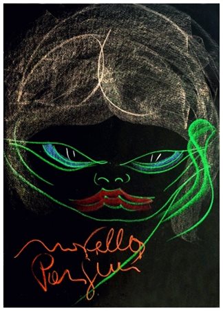 NOVELLA PARIGINI Chiusi 1921 – Roma 1993 Senza titolo Pastelli policromi su...