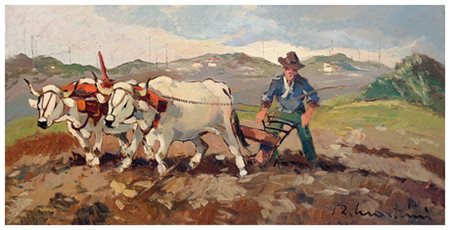 RENZO MARTINI Livorno 1937 – Livorno 2005 Senza titolo Olio su faesite 30 x...