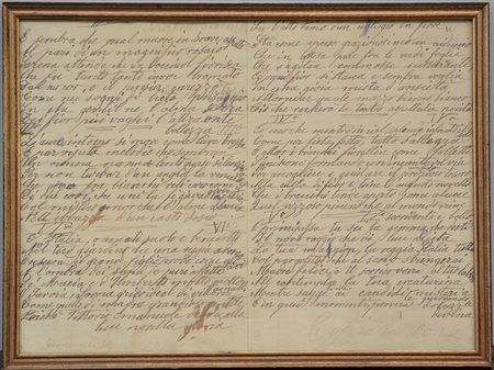 Ignoto. Poesia manoscritto per la nascita di Vittorio Emanuele III, entro...