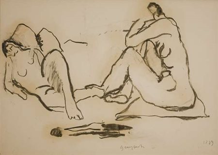 Alberto Gianquinto Senza titolo – 1989 matita su carta cm. 49x68 Firma in...