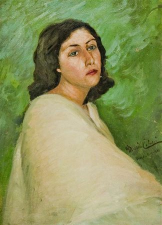Maria Colussi Senza titolo – 1933 olio su cartone cm. 48x34 Firma al centro a dx