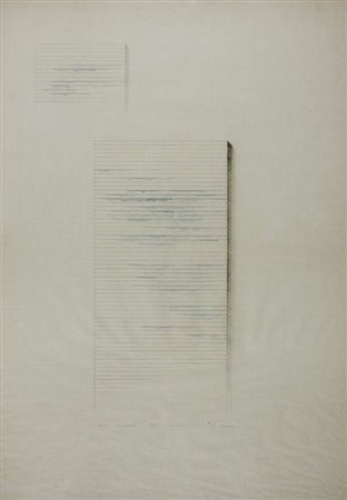 Carlo Cremaschi Studio-progetto Il Muro – 1972 matita e acquarello su carta...