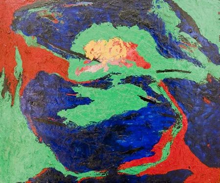 Dino Castelvecchi Rosa gialla – 1980 olio su tavola cm. 100x120 Firma sul...