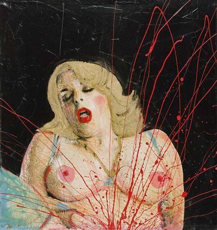 Dario Agrimi Senza titolo – 2004 smalti e tecnica mista su tela cm. 85x80...