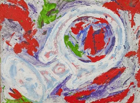 Joaquin Falcò Tap de llauna – 1989 acrilici su tela cm. 97x130 Firma sul retro