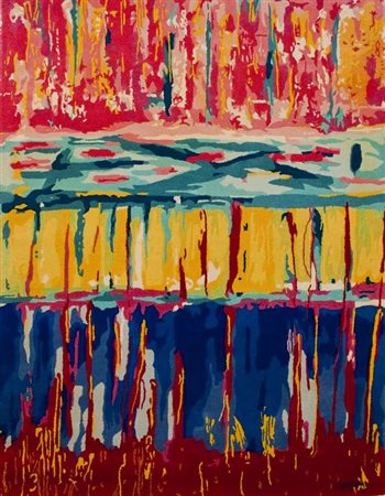 Antonio Corpora Il tappeto del sultano – 2007 hand-tufting,es. 23/50 cm....