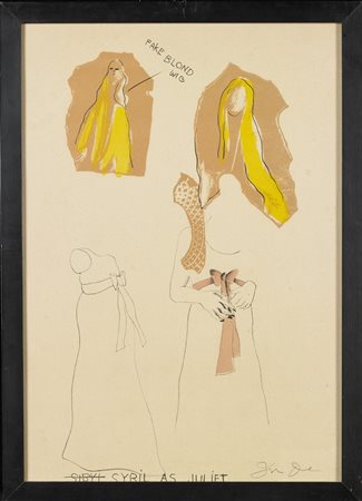 DINE JIM (n. 1935) Sybil as Juliet. Litografia. Cm 34,00 x 47,00. 1/100....